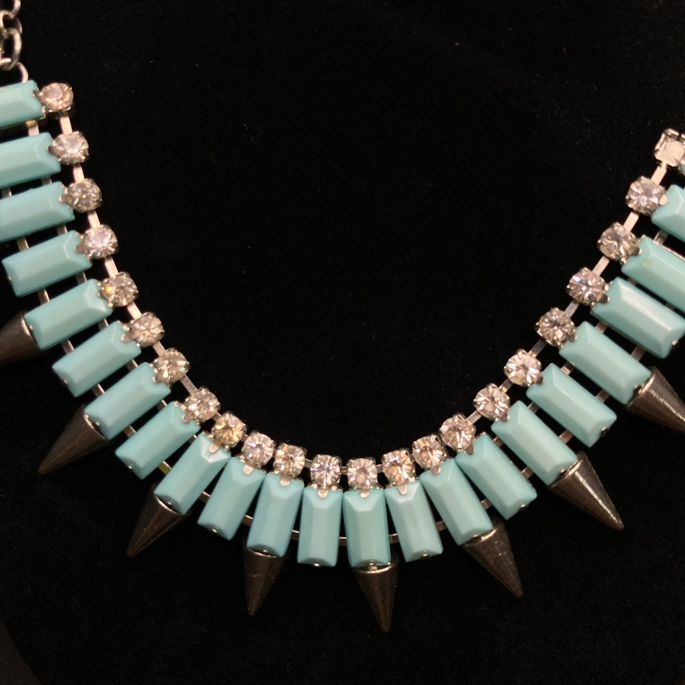 Light Blue Statement Necklace
